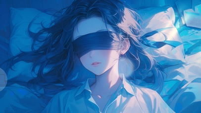 休息中的美少女