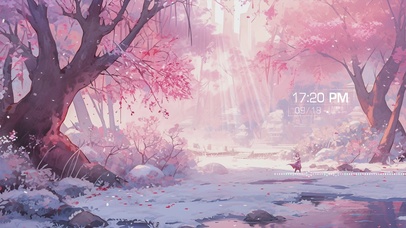 梦幻粉风景壁纸