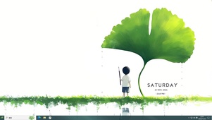 雨天银杏少年