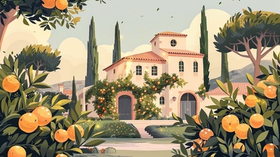 橘子庄园的夏日午后