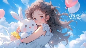 唯美治愈甜美女孩