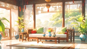 4k中式客厅