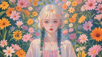 4k 清丽俏丽女孩