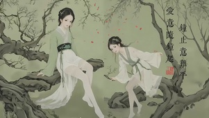 黛玉上钟图 Daiyu 