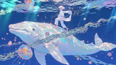 动态鲸鱼海底梦幻治愈