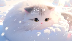 白色的小奶猫