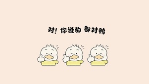 对，你说的都对鸭