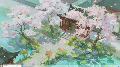 唯美的桃花古镇