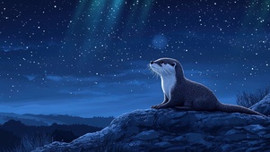 仰望星空的小水獭