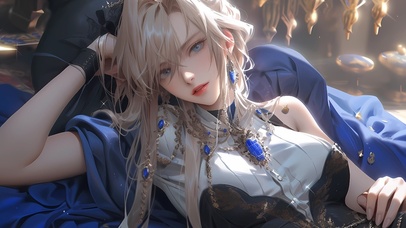 4K慵懒贵族美女