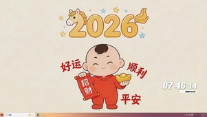 招财好运顺利平安桌面主题