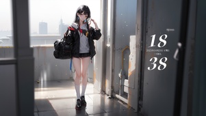 可爱长发学妹