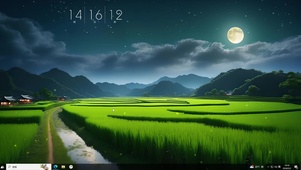 乡村美丽的夜晚