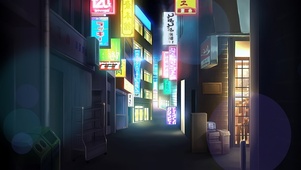 夜晚小巷