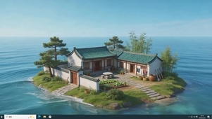 治愈海中小屋