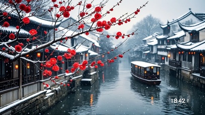 冬日古镇