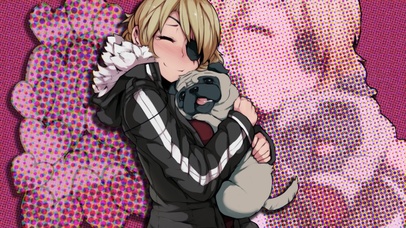 金发女孩与沙皮狗