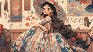 西部牛仔少女