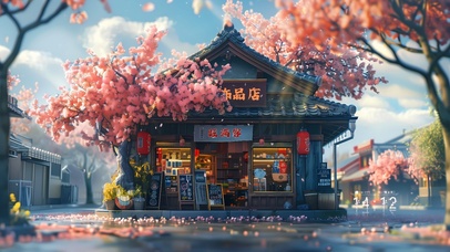 日系风饰品店