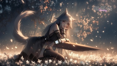 她的容貌如同山水画中的山川