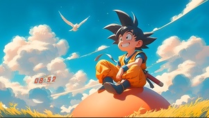 白云下可爱悟空