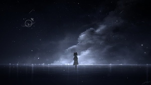 漆黑的夜空，只剩我孤独一人