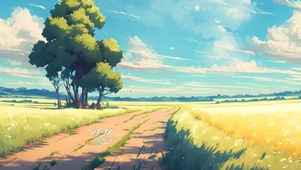 治愈 春天的乡间小路