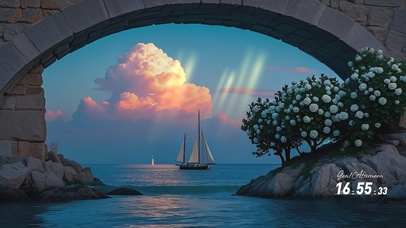 傍晚海景