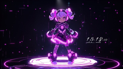 未来科幻美少女