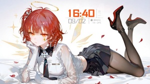 趴着的黑丝少女-新约能天使