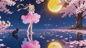 美少女樱花之夜