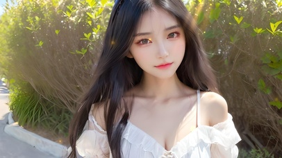 阳光下的青春少女