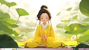祈福女孩