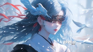 古风白鸽少女