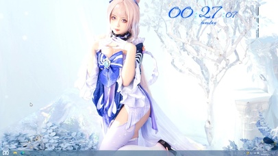 原神心海cos冰天雪地