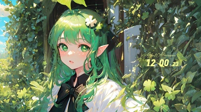 小清新精灵少女