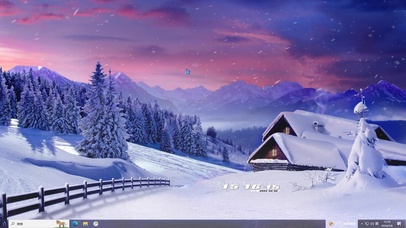 雪天小屋—【主题桌面】