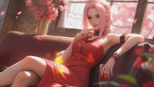 恬静美女