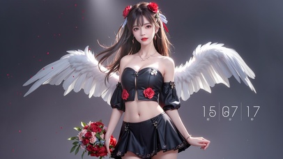 黑色礼服恶魔少女