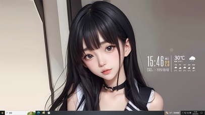 治愈黑发少女