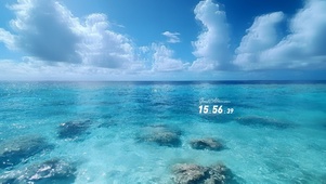 蔚蓝海景