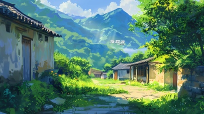 幽静护眼 夏日乡村