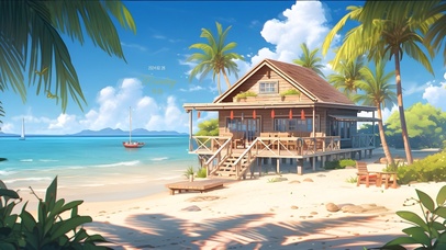 海滩小屋