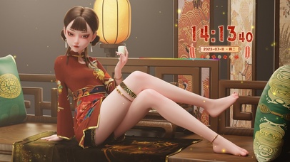 4k古风3D长腿美女