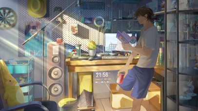 治愈动漫宅男房间