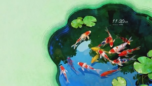 锦鲤鱼塘