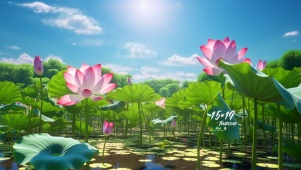 夏日小荷花