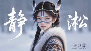 雪域符纹少女