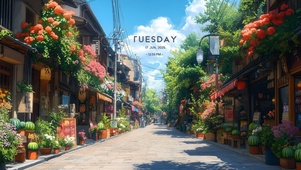 夏日西瓜街道