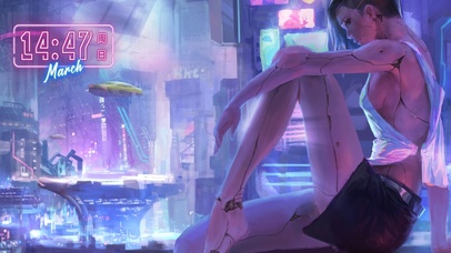 赛博朋克 未来机器美少女